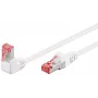 Pataisymo kabelis Goobay CAT 6 90° kampu S/FTP baltas 10 m