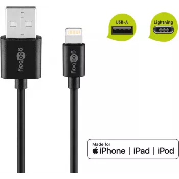 Laidinio USB įkrovimo ir sinchronizavimo kabelis Goobay 72906 (Lightning, 2 m)