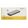 Dokavimo stotelė DeLOCK 87725 Laidinė Thunderbolt 3 Juoda Sidabrinė