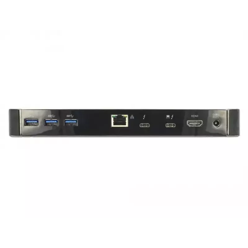 Dokavimo stotelė DeLOCK 87725 Laidinė Thunderbolt 3 Juoda Sidabrinė