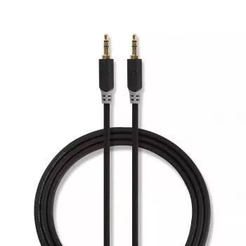 Audio kabelis Nedis CABW22000AT10 1 m 3,5 mm variu dengtas aliuminis