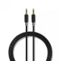 Audio kabelis Nedis CABW22000AT10 1 m 3,5 mm variu dengtas aliuminis