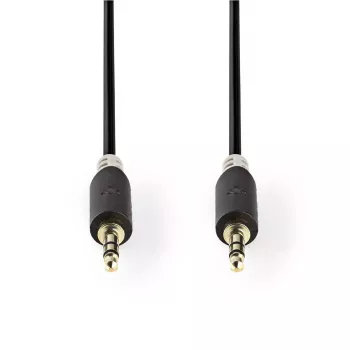 Garso kabelis Nedis CABW22000AT20 2 m 3,5 mm variu dengtas aliuminis