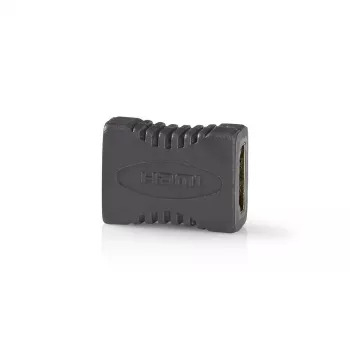 HDMI moteriškas-moteriškas adapteris Nedis CVBW34900AT su paauksuotais kontaktais, antracito spalvos