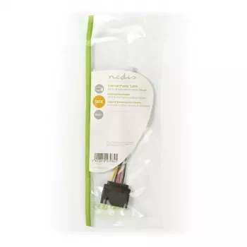 Vidinis maitinimo kabelis Nedis CCGP73520VA015, 0.15 m, 2 x SATA 15 kontaktų – Molex 4 kontaktų