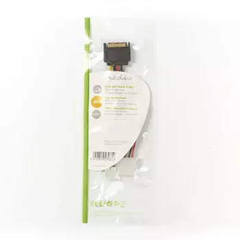Nedis CCGP73550VA015 vidinis maitinimo laidas 0.15 m SATA 15-pin vyriškas
