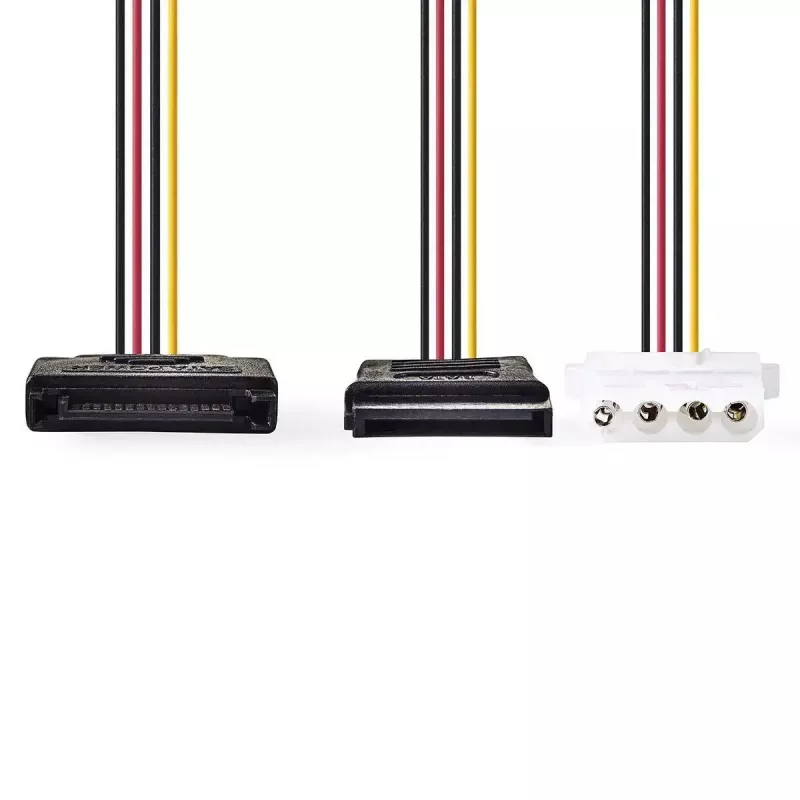 Vidinis maitinimo laidas Nedis CCGP73555VA015, 0,15 m, SATA 15 kontaktų – Molex