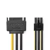 Vidinis maitinimo laidas Nedis CCGP74200VA015 0,15 m SATA 15-pin (vyriškas)