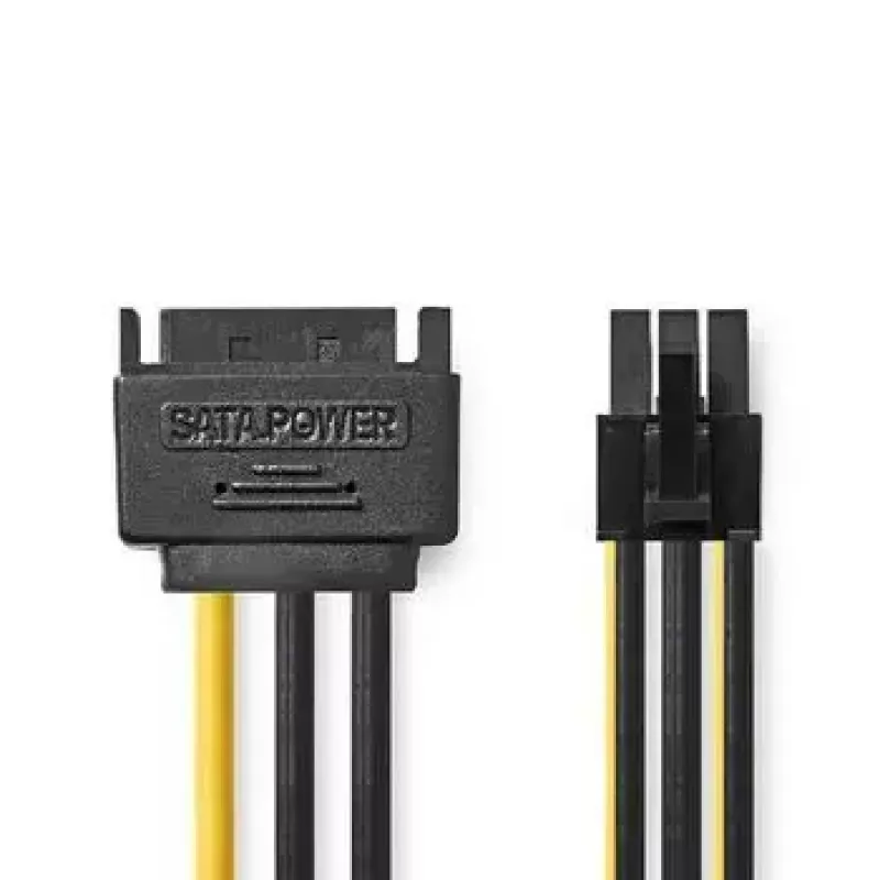Vidinis maitinimo laidas Nedis CCGP74200VA015 0,15 m SATA 15-pin (vyriškas)