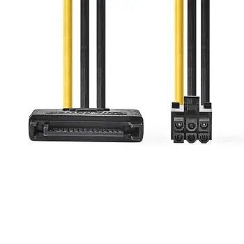 Vidinis maitinimo laidas Nedis CCGP74200VA015 0,15 m SATA 15-pin (vyriškas)