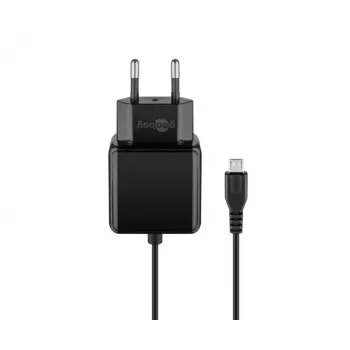 Goobay Micro-USB maitinimo adapteris 15 W patalpų įkroviklis 3 A 1,5 m juodas
