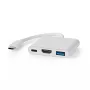 Dokų stotelė nešiojamam kompiuteriui Nedis CCGB64770WT01 USB Type-C laidinė 7,5W