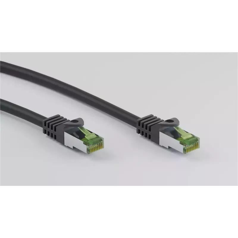 Goobay tinklo kabelis juodas 0,25 m Cat8.1 S/FTP