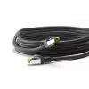 Goobay tinklo kabelis juodas 0,25 m Cat8.1 S/FTP