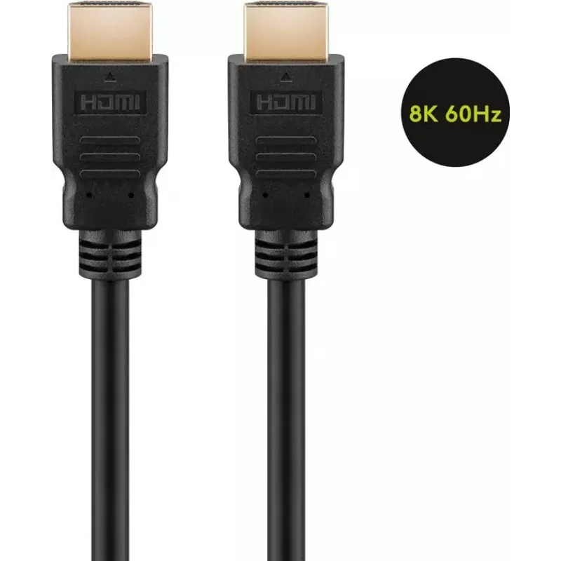 HDMI kabelis Goobay 61639 1,5 m Type A kištukas–kištukas 48 Gbit/s juodas