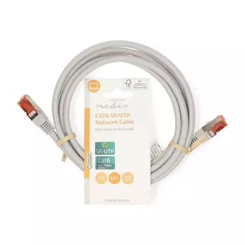 Tinklo kabelis Nedis CCGL85220GY20 RJ-45 Cat6 2 m Pilka