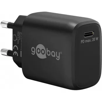 Įkroviklis Universalus Juodas Goobay 65405 USB Type-C Greitasis Įkrovimas