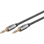 Garso kabelis WENTRONIC Goobay 65275, 3 m, 3,5 mm TRS lizdas-lizdas, auksuoti kontaktai, magnetinis ekranavimas