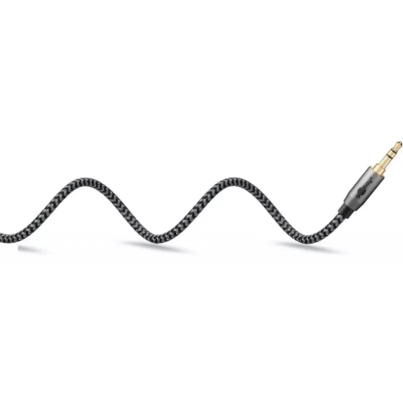 Garso kabelis Goobay (WENTRONIC) 3,5 mm TRS–3,5 mm TRS, 3 m, variniai laidininkai, paauksuoti kontaktai, magnetinis ekranavimas
