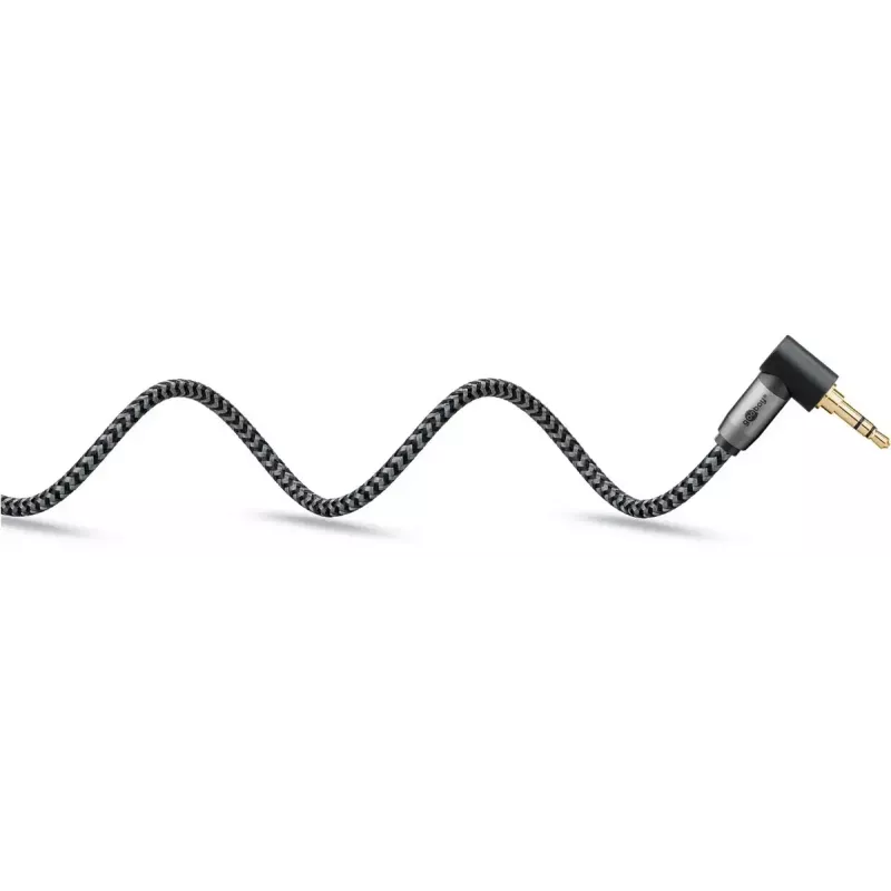 Garso kabelis Goobay (WENTRONIC) 3,5 mm TRS–3,5 mm TRS, 3 m, variniai laidininkai, paauksuoti kontaktai, magnetinis ekranavimas
