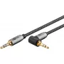 Garso kabelis Goobay / WENTRONIC 3,5 mm TRS – 3,5 mm TRS, 5 m, varis, paauksuoti kontaktai, magnetinis ekranavimas