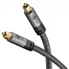 Audio kabelis Goobay (WENTRONIC) 65306 — 3 m TOSLINK kištukas-kištukas, varinis, auksuoti kontaktai, juodas/sidabrinis