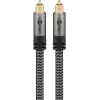 Audio kabelis Goobay (WENTRONIC) 65306 — 3 m TOSLINK kištukas-kištukas, varinis, auksuoti kontaktai, juodas/sidabrinis