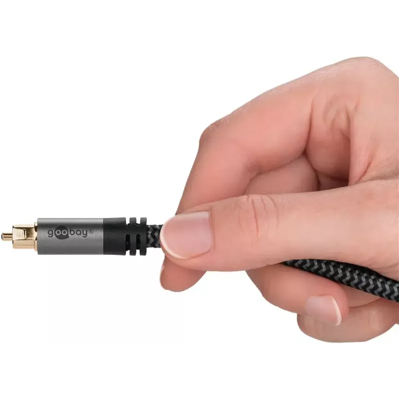 Audio kabelis Goobay (WENTRONIC) 65306 — 3 m TOSLINK kištukas-kištukas, varinis, auksuoti kontaktai, juodas/sidabrinis