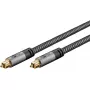 Audio kabelis Goobay (WENTRONIC) 65306 — 3 m TOSLINK kištukas-kištukas, varinis, auksuoti kontaktai, juodas/sidabrinis