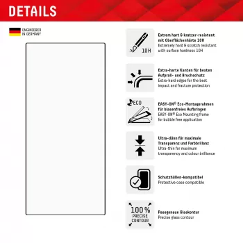 Displex apsauginis stiklas + dėklas Samsung Galaxy S24 Ultra, Eco montavimo rėmelis, pilnas dengimas