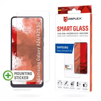 Displex Smart Glass (9H) Samsung Galaxy A24/A25 5G, montavimo lipdukas, nedūžtantis