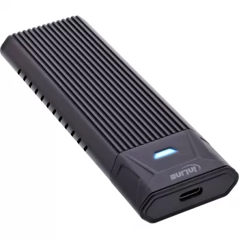 InLine USB3.2 Gen.2 USB-C į M.2 SSD (PCIe NVMe ir SATA) dėklas