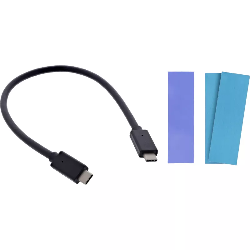 InLine USB3.2 Gen.2 USB-C į M.2 SSD (PCIe NVMe ir SATA) dėklas