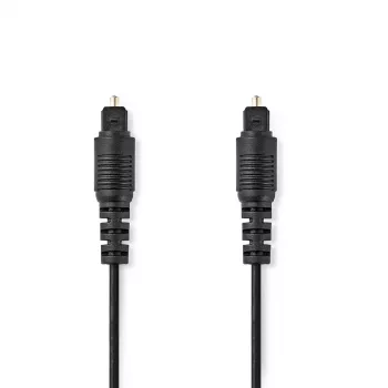 Nedis CAGL25000BK10 optinis audio kabelis 1 m TOSLINK Juodas