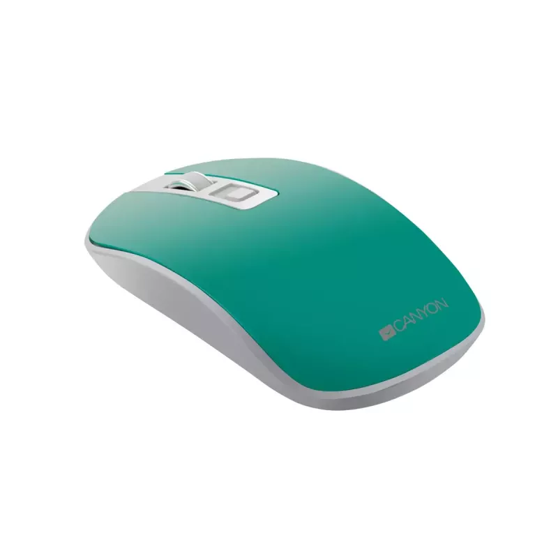 Canyon CNS-CMSW18A belaidė RF optinė pelė, ambidekstrinė, 1600 DPI, žalia/balta