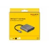 Kortelių skaitytuvas DeLOCK 91000 USB 3.2 Gen 2 Type-C pilka CFexpress SD