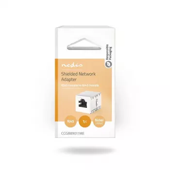 Nedis CCGB89011ME metalinis RJ45 movinis jungtis Moteriškas/Moteriškas