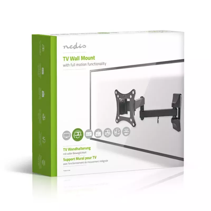 TV laikiklis Nedis TVWM1510BK 68,6 cm 27 colių juodas 15 kg