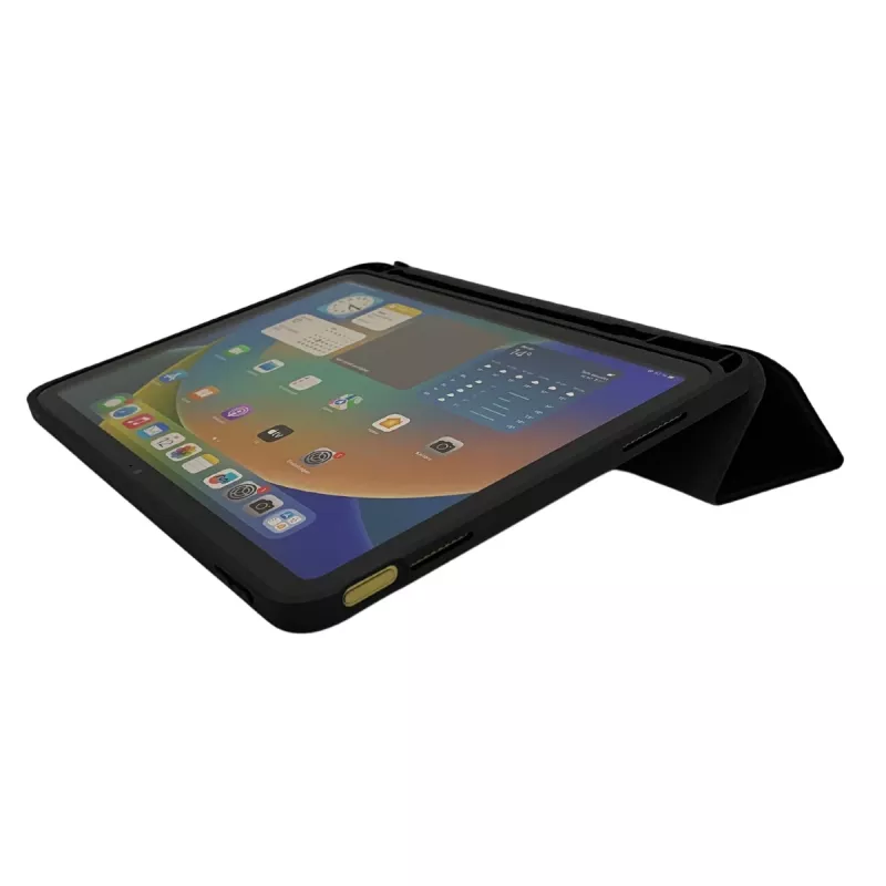 Deqster plonas dėklas iPad 10.9 (10 kartos), juodas, su pieštuko laikikliu