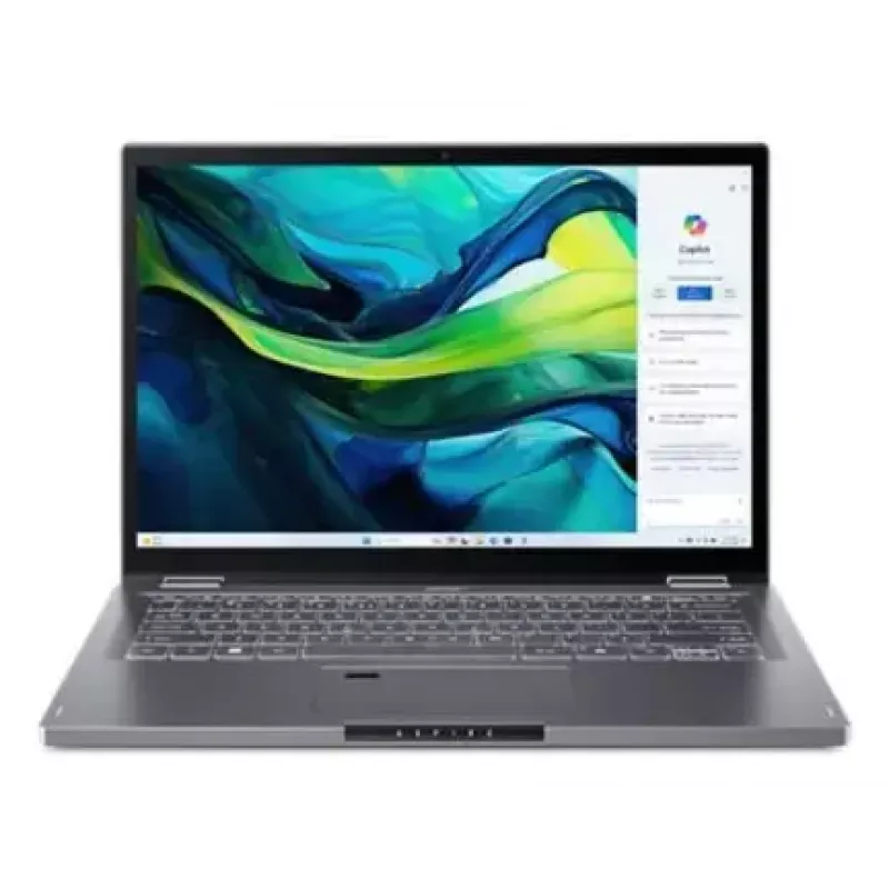 Nešiojamas kompiuteris konvertuojamas Acer Aspire Spin 14 ASP14-52MTN — Intel Core Ultra 7 155U, 14 colių WUXGA liečiamas, 32 GB LPDDR5x, 1 TB SSD, Wi‑Fi 6E, Windows 11 Home