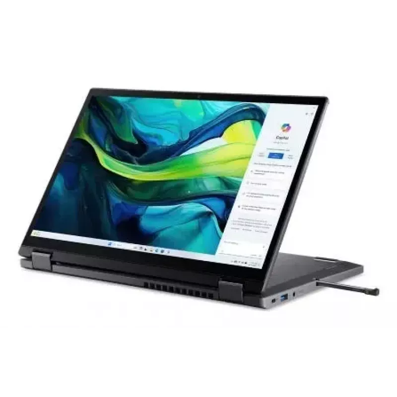 Nešiojamas kompiuteris konvertuojamas Acer Aspire Spin 14 ASP14-52MTN — Intel Core Ultra 7 155U, 14 colių WUXGA liečiamas, 32 GB LPDDR5x, 1 TB SSD, Wi‑Fi 6E, Windows 11 Home