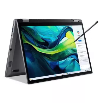 Nešiojamas kompiuteris konvertuojamas Acer Aspire Spin 14 ASP14-52MTN — Intel Core Ultra 7 155U, 14 colių WUXGA liečiamas, 32 GB LPDDR5x, 1 TB SSD, Wi‑Fi 6E, Windows 11 Home