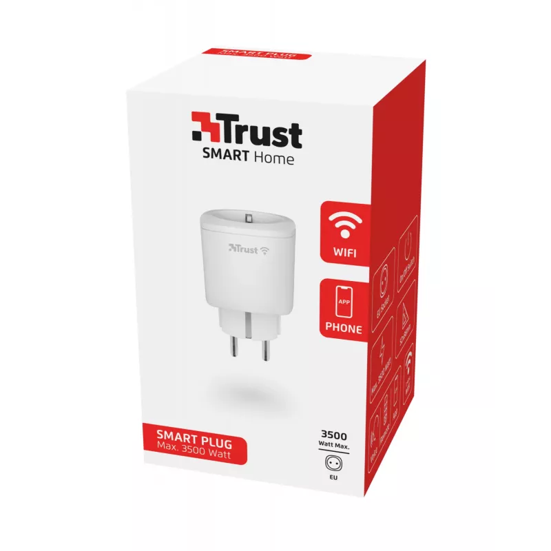Išmanusis kištukas Trust 71289 3000 W Baltas Vidaus Wi-Fi