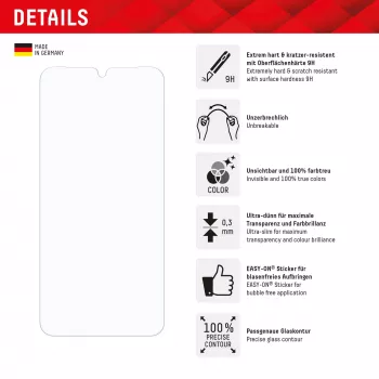 Displex Smart Glass (9H), Samsung Galaxy A26/A16 (5G)/A17 (4G/5G), su montavimo lipduku, nedūžtantis