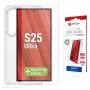 Displex apsauginis stiklas Samsung Galaxy S25 Ultra su dėklu ir EASY-ON® Eco montavimo rėmeliu, atsparus įbrėžimams