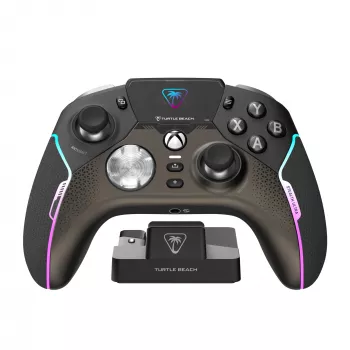 Turtle Beach Stealth Ultra belaidis aukštos kokybės žaidimų valdiklis su greito įkrovimo stotele, reguliuojamais gaidukais ir komandų ekranu. Oficialiai licencijuotas Xbox Series X|S, Xbox One ir PC