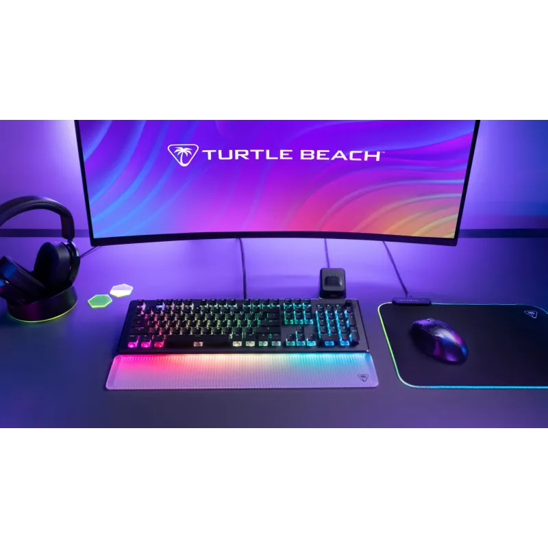 Turtle Beach Vulcan II Max klaviatūra Gaming USB QWERTZ Vokiška Juoda