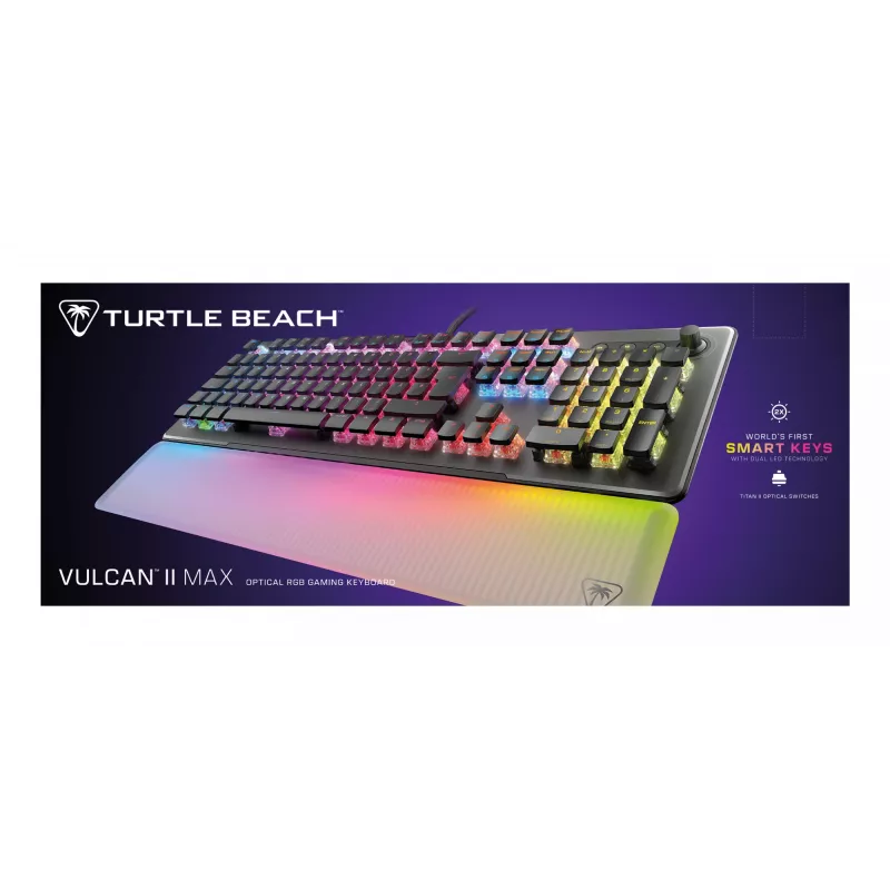 Turtle Beach Vulcan II Max klaviatūra Gaming USB QWERTZ Vokiška Juoda