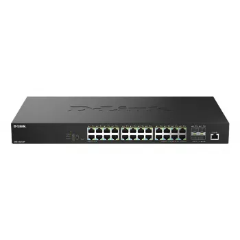 D-Link DMS-1250-28P/E 28 prievadų 2.5G kelių gigabitų PoE++ išmanusis valdomas jungiklis su 4 x 10G SFP+ prievadais