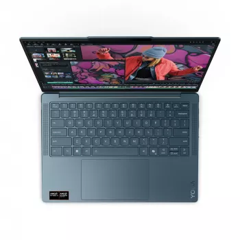 Nešiojamas kompiuteris Lenovo Yoga Slim 7 14AKP10 Copilot+ PC, AMD Ryzen™ AI 7 350, 35,6 cm (14 inch) 2.8K, 16 GB LPDDR5, 512 GB SSD, Wi-Fi 7, Windows 11 Home, Teal